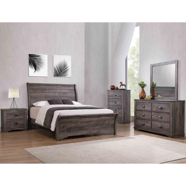  Crown Mark Coralee B8100 7 pc Queen Panel Bedroom Set IMAGE 1