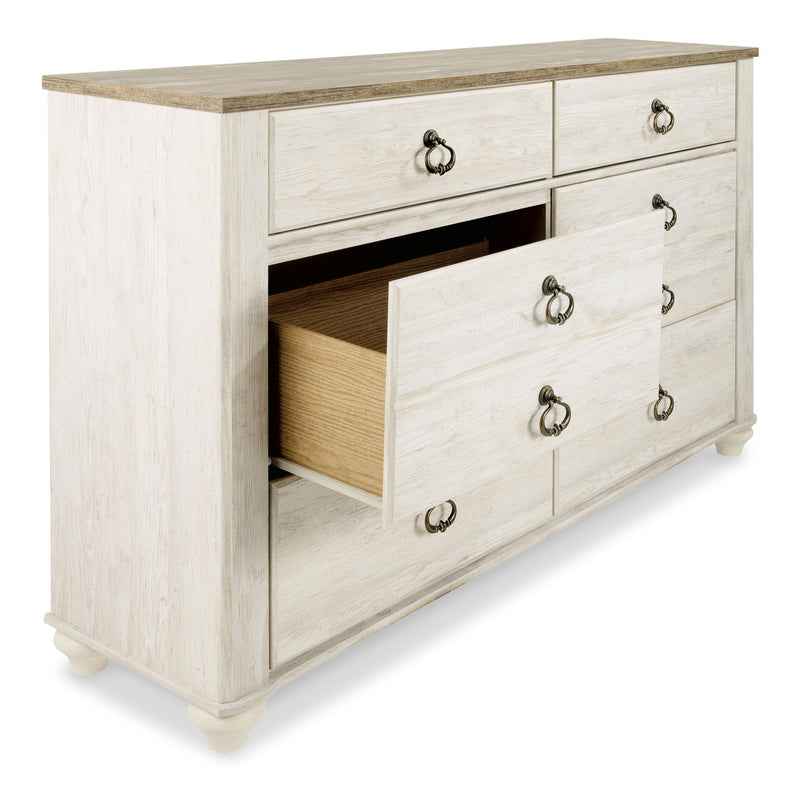  Signature Design by Ashley Willowton 6-Drawer Dresser B267-31 IMAGE 2