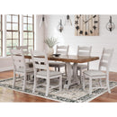  Signature Design by Ashley Valebeck D546D7 9 pc Dining Set IMAGE 1