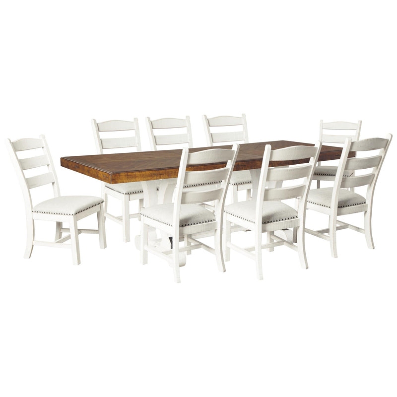  Signature Design by Ashley Valebeck D546D7 9 pc Dining Set IMAGE 2