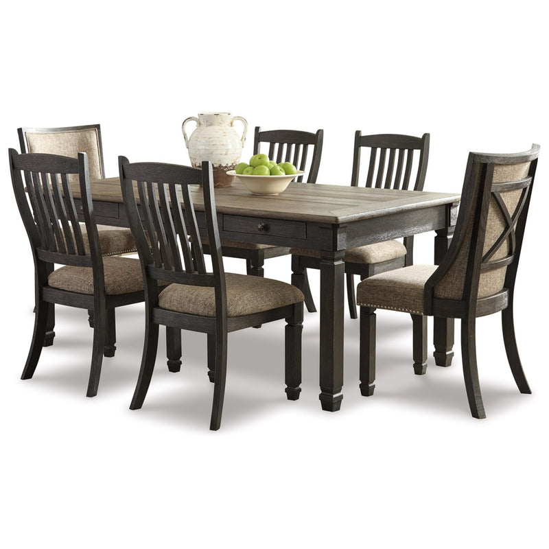  Signature Design by Ashley Tyler Creek D736D7 7 pc Dining Set IMAGE 2