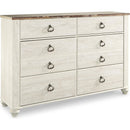 Signature Design by Ashley Willowton B267B55 7 pc Queen Sleigh Bedroom Set IMAGE 3