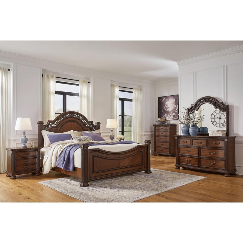  Signature Design by Ashley Lavinton B764B11 8 pc King Poster Bedroom Set IMAGE 1