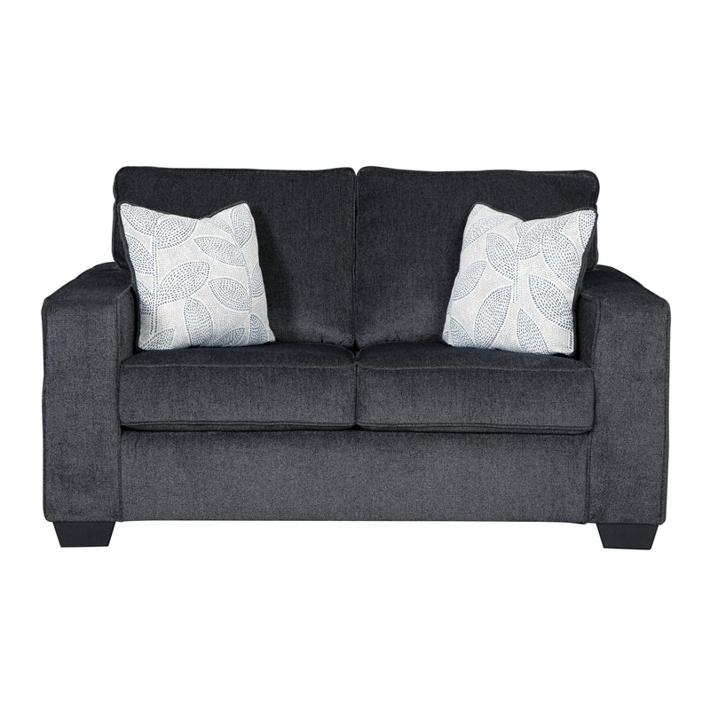  Manufacturer Color_Slate -- Signature Design by Ashley Altari Stationary Fabric Loveseat IMAGE 1