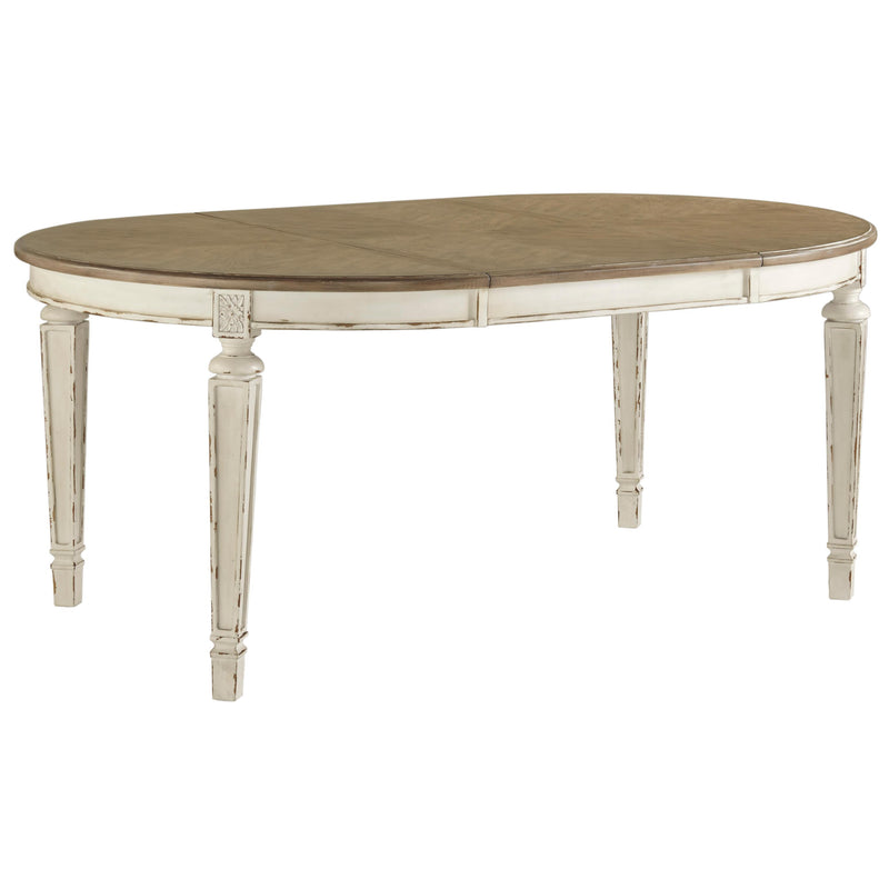 Signature Design by Ashley Oval Realyn Dining Table D743-35 IMAGE 1