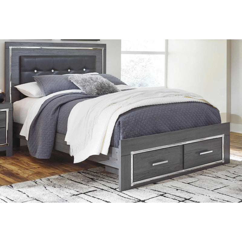  Size_Queen -- Signature Design by Ashley Lodanna Panel Bed with Storage IMAGE 1