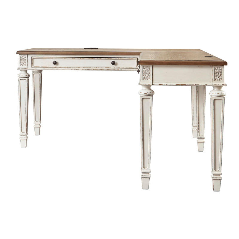  Signature Design by Ashley Realyn H743H1 2 pc Home Office Desk IMAGE 2