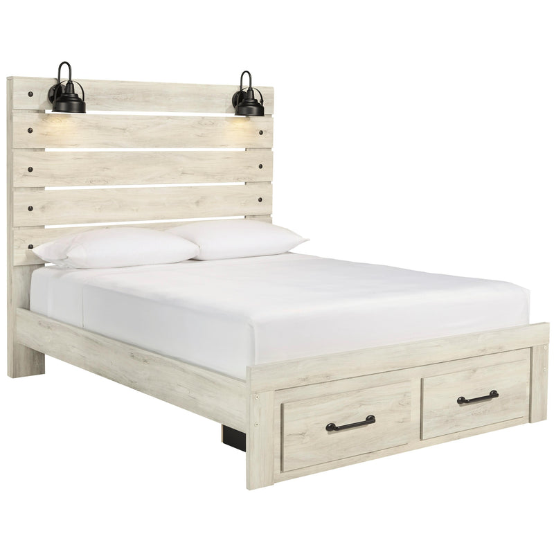  Size_Queen -- Signature Design by Ashley Cambeck Panel Bed with Storage IMAGE 1