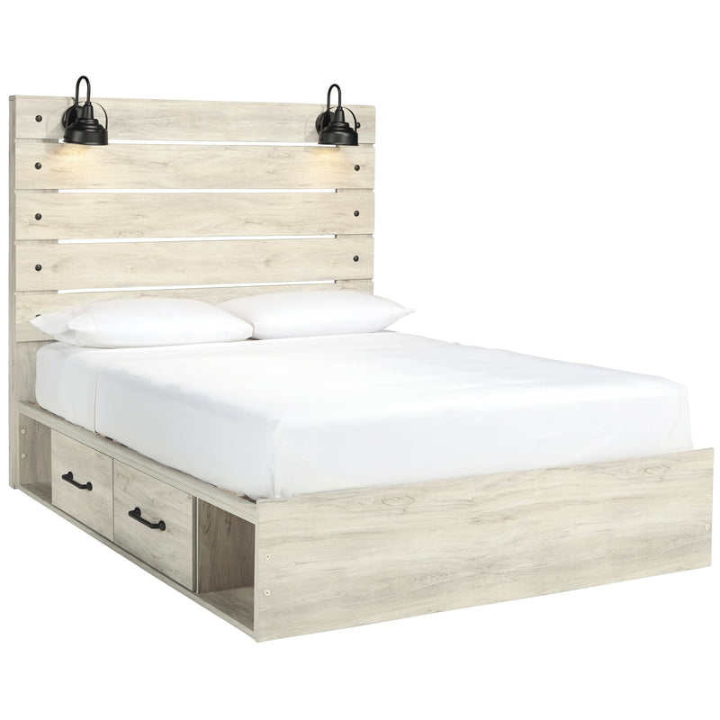  Size_Queen -- Signature Design by Ashley Cambeck Panel Bed with Storage IMAGE 1