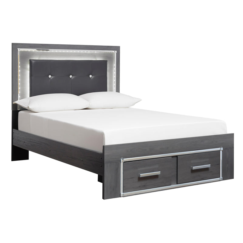  Signature Design by Ashley Lodanna B214B5 Full Panel Bed with 2 Storage Drawers IMAGE 1