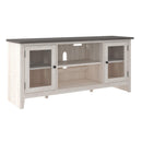  Signature Design by Ashley Dorrinson W287-68 Large TV Stand with Fireplace Option IMAGE 1