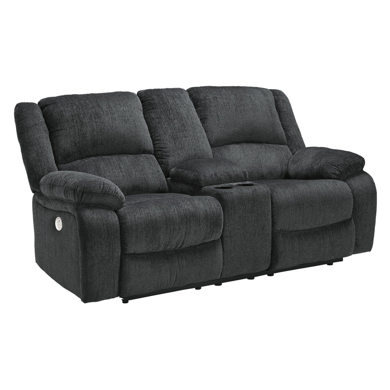 Motion Type_Power Recline -- Draycoll 7650496 Double Reclining Power Loveseat with Console IMAGE 1