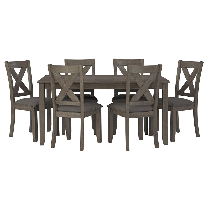  Signature Design by Ashley Caitbrook D388-425 Rectangular Dining Room Table Set IMAGE 2