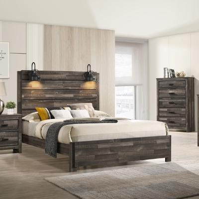  Size_Queen -- Carter B6800-Q-BED Queen Panel Bed in One Box IMAGE 1