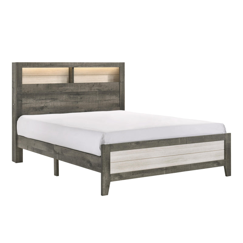  Size_Queen -- Crown Mark Rhett Bookcase Bed IMAGE 1