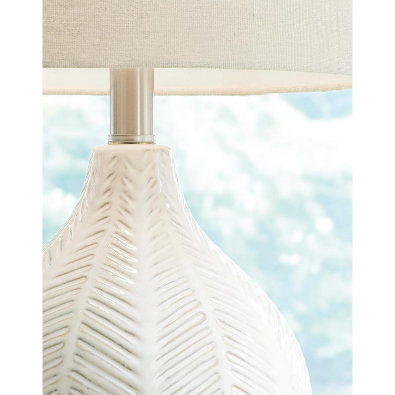  Signature Design by Ashley Rainermen L180024 Ceramic Table Lamp IMAGE 2