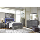  Size_Queen -- Signature Design by Ashley Lodanna Upholstered Panel Bed with Storage IMAGE 7