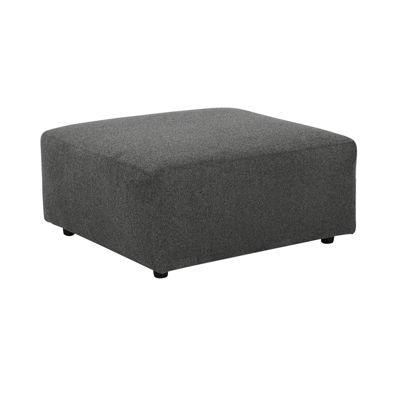  Manufacturer Color_Charcoal -- Signature Design by Ashley Edenfield Fabric Ottoman IMAGE 1