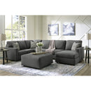  Manufacturer Color_Charcoal -- Signature Design by Ashley Edenfield Fabric 3 pc Sectional IMAGE 5