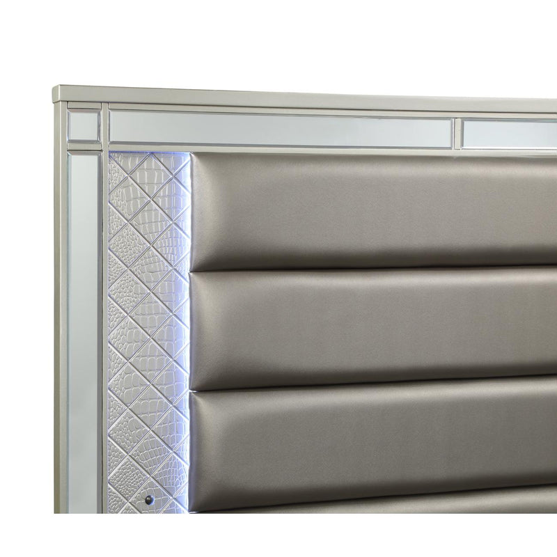  Size_Queen -- Crown Mark Cristian Upholstered Bed IMAGE 2