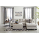 Manufacturer Color_Pebble -- Signature Design by Ashley Mahoney Fabric 2 pc Sectional IMAGE 6