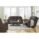  Manufacturer Color_Umber -- Signature Design by Ashley Lavenhorne Rocker Leather Look Recliner IMAGE 11