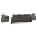  Signature Design by Ashley Oasis Court P335-081 Sofa/Chairs/Table Set IMAGE 3