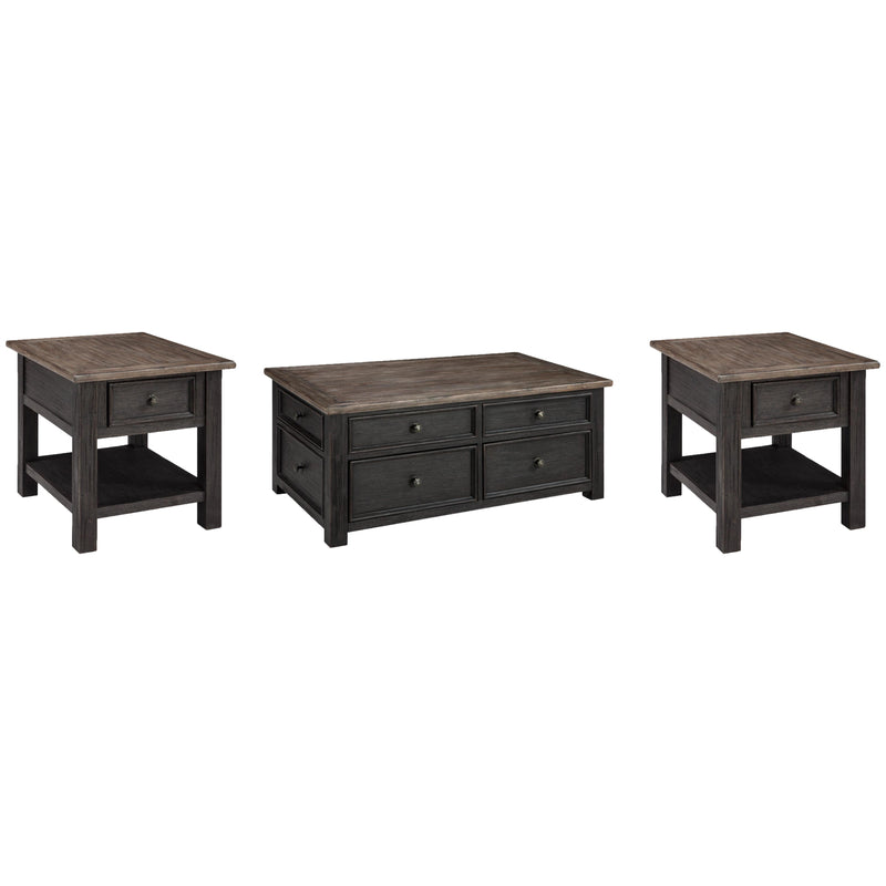  Signature Design by Ashley Tyler Creek T736T2 Coffee Table and 2 End Tables IMAGE 1