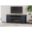  Signature Design by Ashley Landocken W402W1 83" TV Stand with Electric Fireplace IMAGE 3