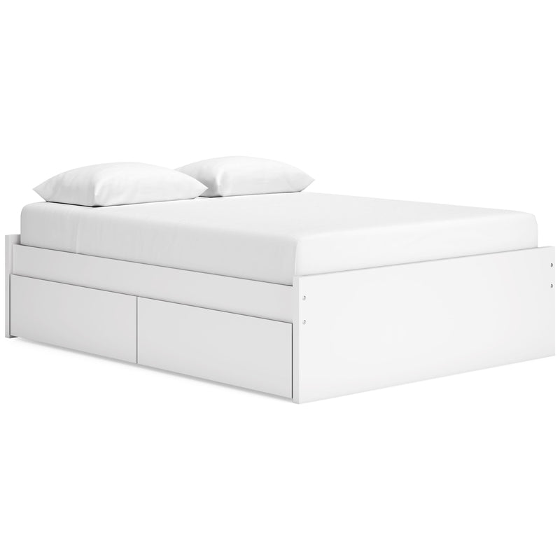  Size_Queen -- Onita EB9630B14 Queen Platform Bed with 2 Side Storage IMAGE 1