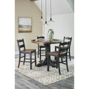 Signature Design by Ashley Valebeck D546D21 Counter Height Dining Table IMAGE 10