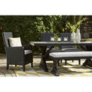  Signature Design by Ashley Beachcroft P792-625 Rectangular Dining Table with Umbrella Option IMAGE 8