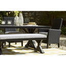  Signature Design by Ashley Beachcroft P792-625 Rectangular Dining Table with Umbrella Option IMAGE 9