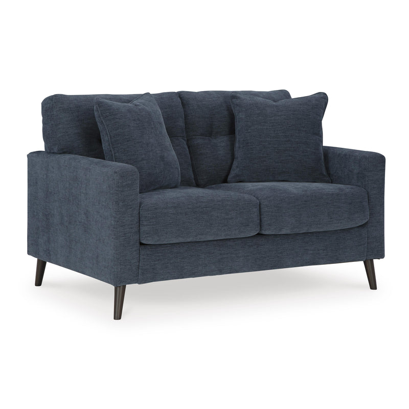  Manufacturer Color_Navy -- Signature Design by Ashley Bixler Stationary Fabric Loveseat IMAGE 1