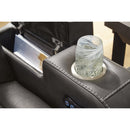  Manufacturer Color_Shadow -- Signature Design by Ashley Fyne Dyme Power Reclining Leather Look Sofa IMAGE 11