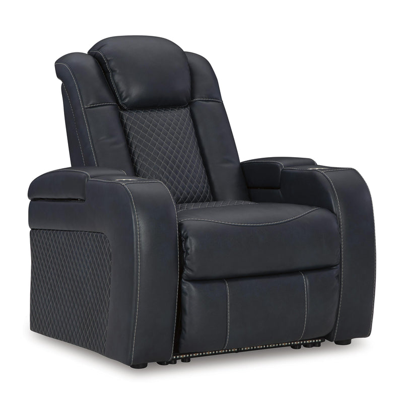  Manufacturer Color_Sapphire -- Fyne-Dyme 3660313 Power Recliner with Adjustable Headrest IMAGE 1