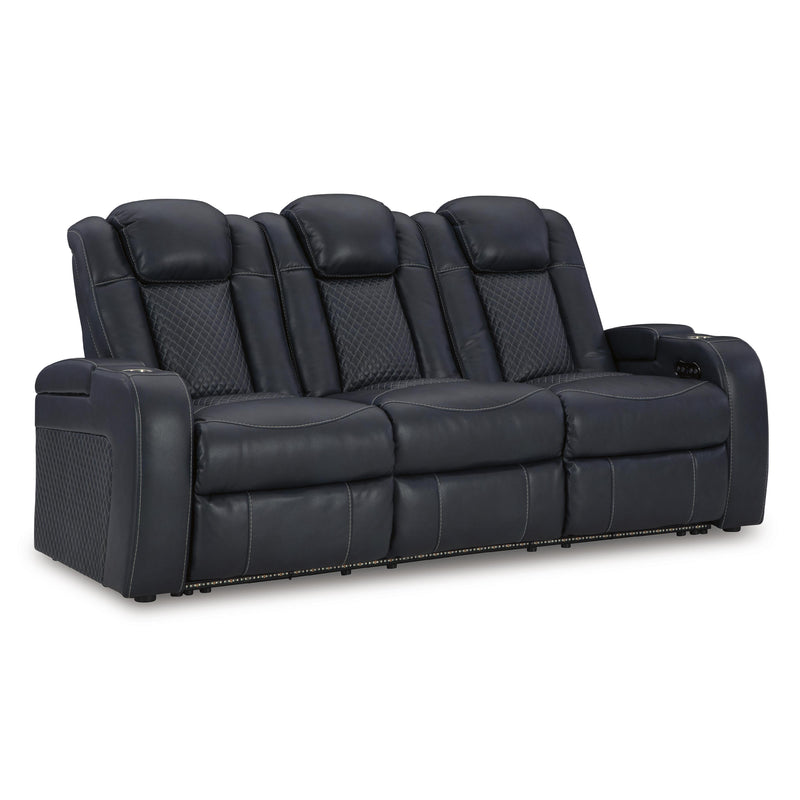  Manufacturer Color_Sapphire -- Fyne-Dyme 3660315 Power Reclining Sofa with Adjustable Headrest IMAGE 1