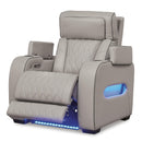  Manufacturer Color_Gray -- Signature Design by Ashley Boyington Power Leather Match Recliner IMAGE 2