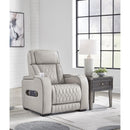  Manufacturer Color_Gray -- Signature Design by Ashley Boyington Power Leather Match Recliner IMAGE 6