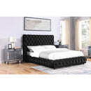  Size_Queen -- Crown Mark Flory Upholstered Platform Bed IMAGE 2