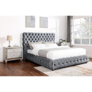  Size_Queen -- Crown Mark Flory Upholstered Platform Bed IMAGE 2