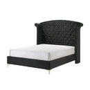  Size_King -- Lucinda B9265-K King Panel Bed - Black IMAGE 1