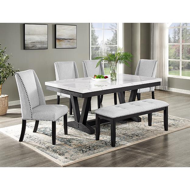  Crown Mark Vance 1319DV-BENCH Bench - Dove Grey IMAGE 2