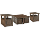  Signature Design by Ashley Boardernest T738T1 Coffee Table and 2 End Tables IMAGE 1