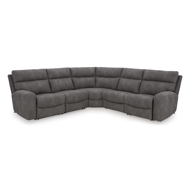  Manufacturer Color_Slate -- Signature Design by Ashley Next Gen DuraPella Power Reclining Leather Look 5 pc Sectional IMAGE 1
