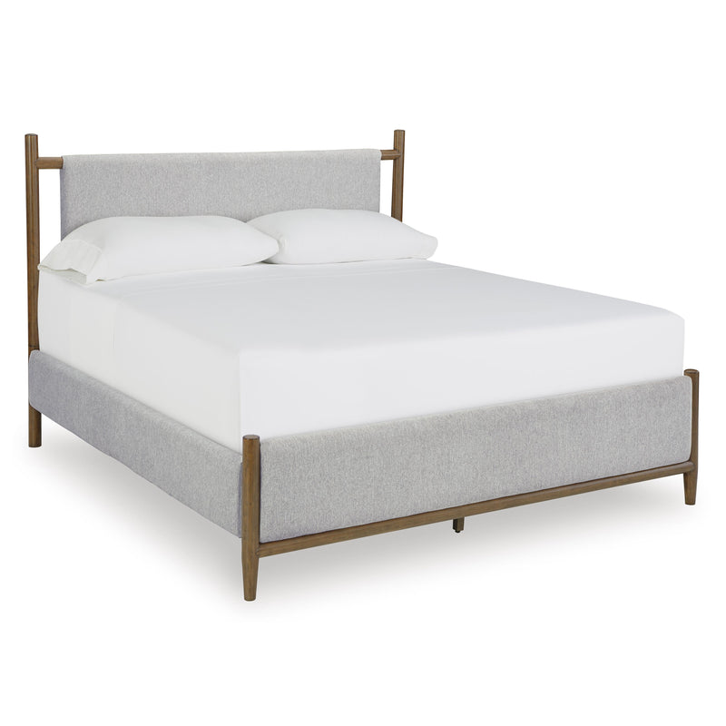  Size_Queen -- Signature Design by Ashley Lyncott Upholstered Panel Bed IMAGE 1