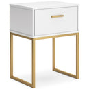  Signature Design by Ashley Socalle EB1867-291 One Drawer Night Stand IMAGE 1