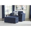  Manufacturer Color_Navy -- Benchcraft Evansley Fabric Ottoman IMAGE 5