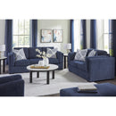  Manufacturer Color_Navy -- Benchcraft Evansley Fabric Ottoman IMAGE 6