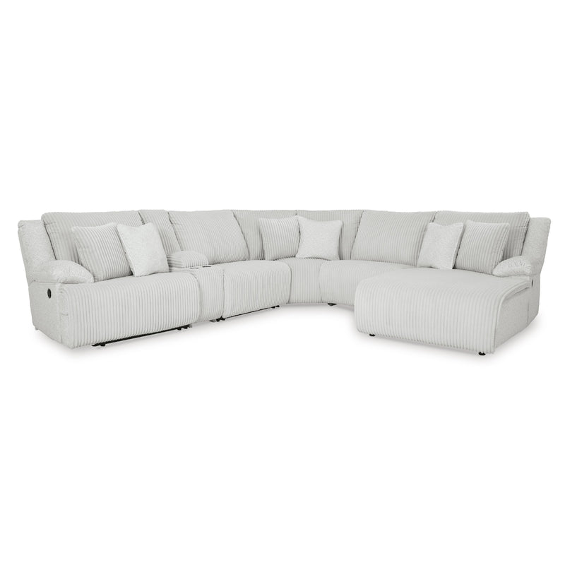  Manufacturer Color_Alloy -- Top Tier 92706S1 6 pc Reclining Sectional with Chaise IMAGE 1